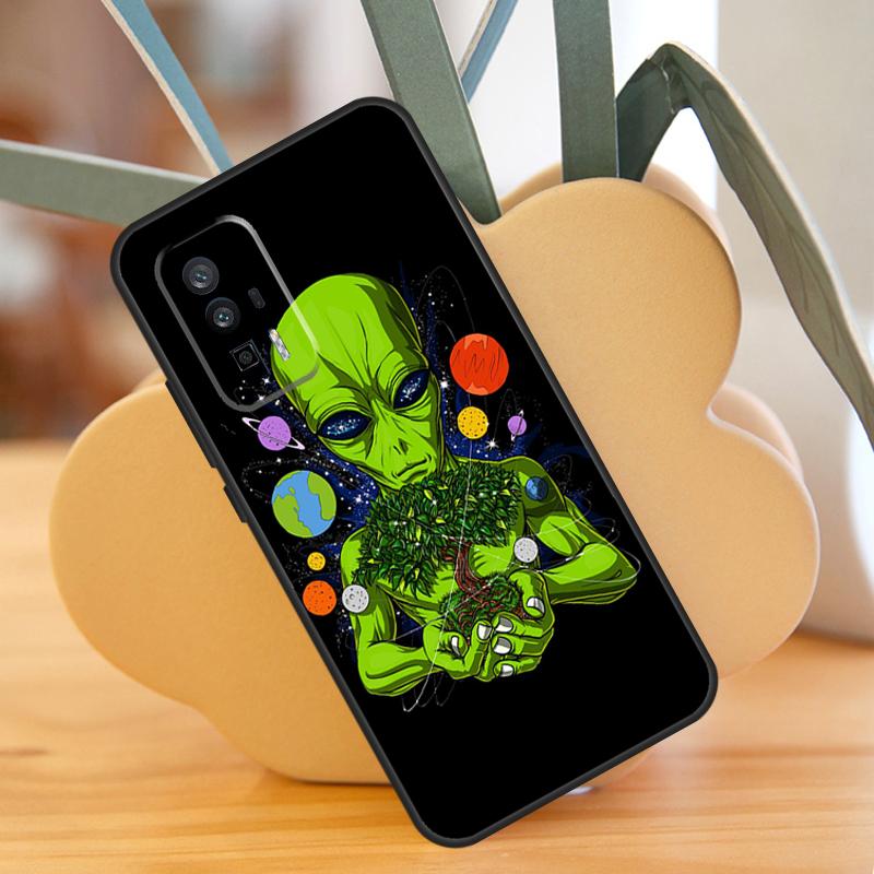 Space Alien Magic Case For Xiaomi 13T 11T 12T Pro 13 14 Ultra 12 Lite POCO F6 F5 X6 Pro M6 X3 X5 M5s F3 Cover