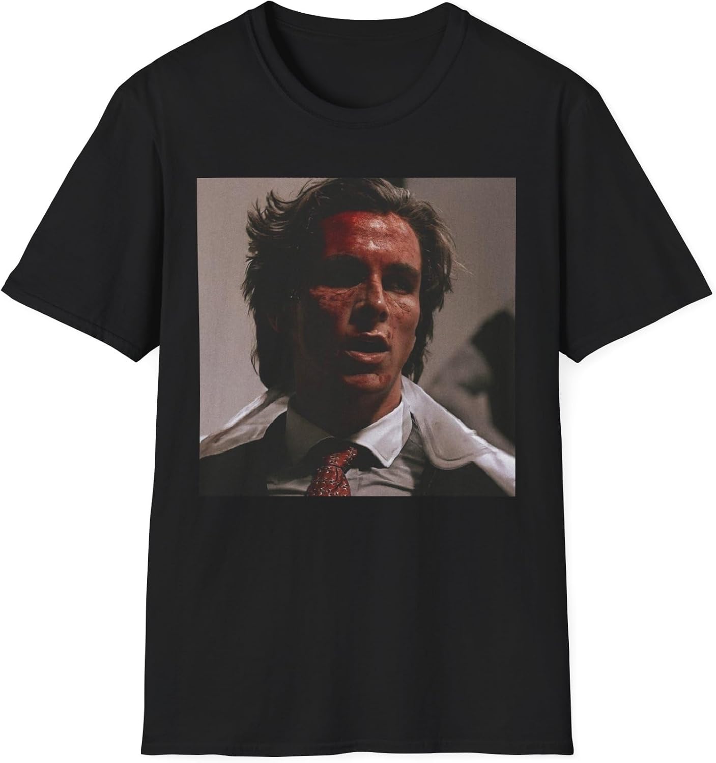 Patrick Bateman American Psycho Movie Scene T-Shirt Graphic Novelty Tee Retro Film Shirt Unisex Casual Wear S