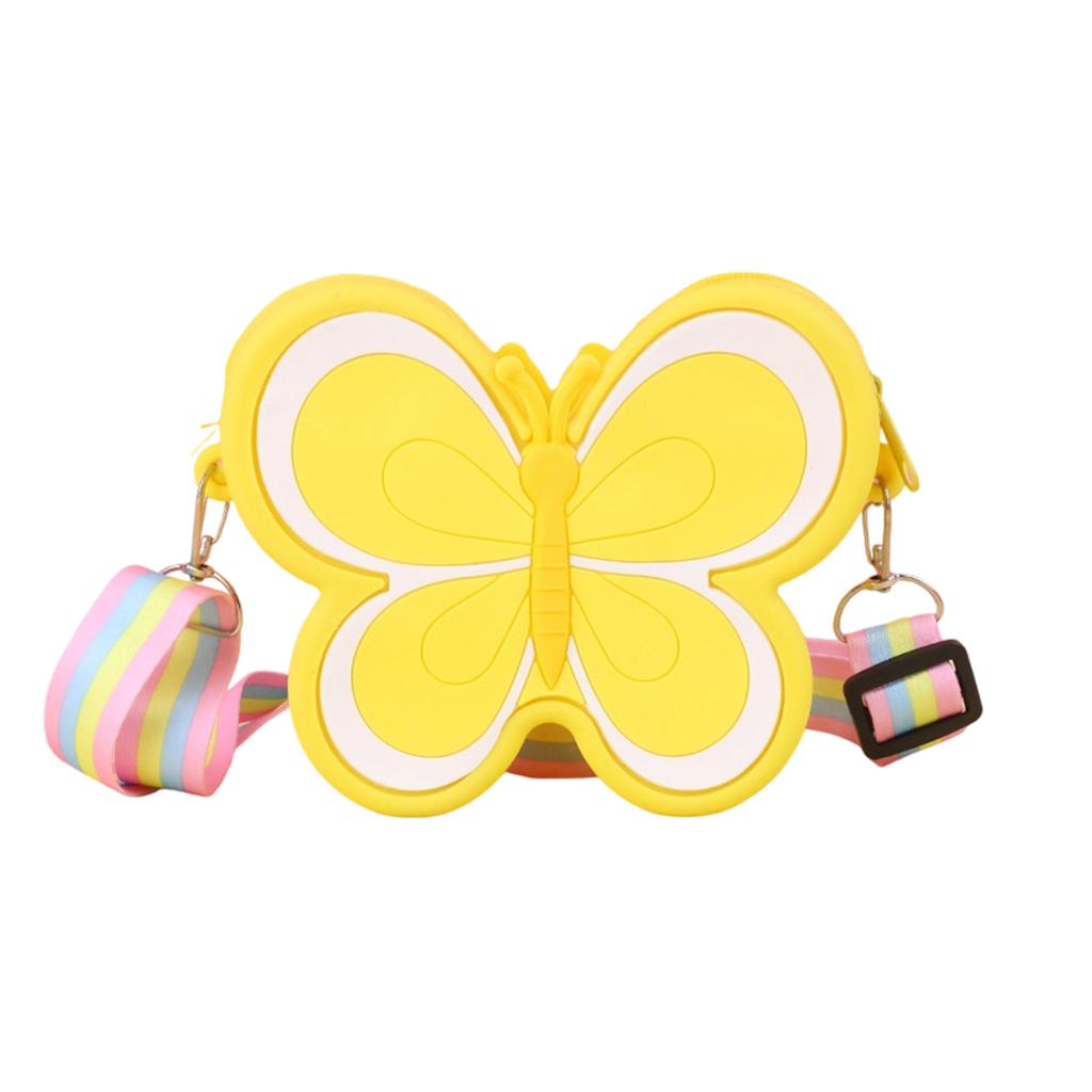 Silicone Mini Coin Purses Kids Girls Shoulder Bag Handbags Lovely Cartoon Crossbody Purses with Adjustable Strap Gift