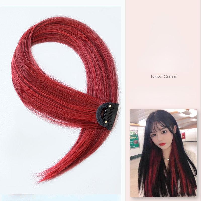 60cm Hair Extension Clip In Hairpiece Long Straight Hanging Ear Wig Clip Synthetic Hair Extensions Accessories Hairpiece Hairpin