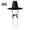 Korean Traditional Hat Hat, Anime Cosplay Accessory, Stage Performance Flat Formal Scholar Top with Beaded Chain for Cosplay, Party Costume