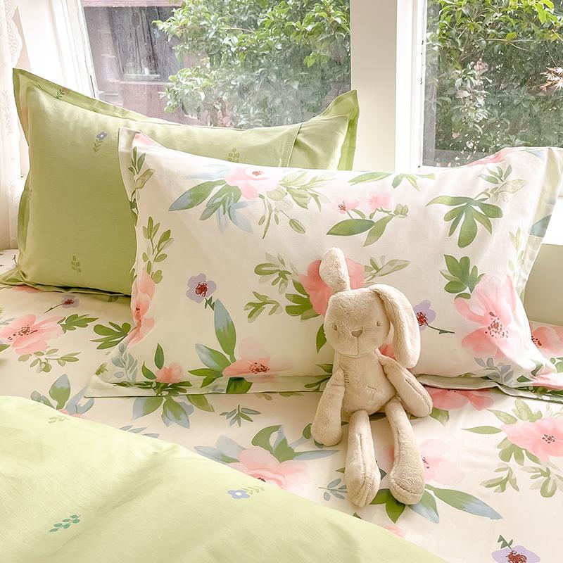 100% Cotton 1 Piece 48cm*74cm Pillowcase Beauty Floral Printing Pillow Case Cover For Bedroom