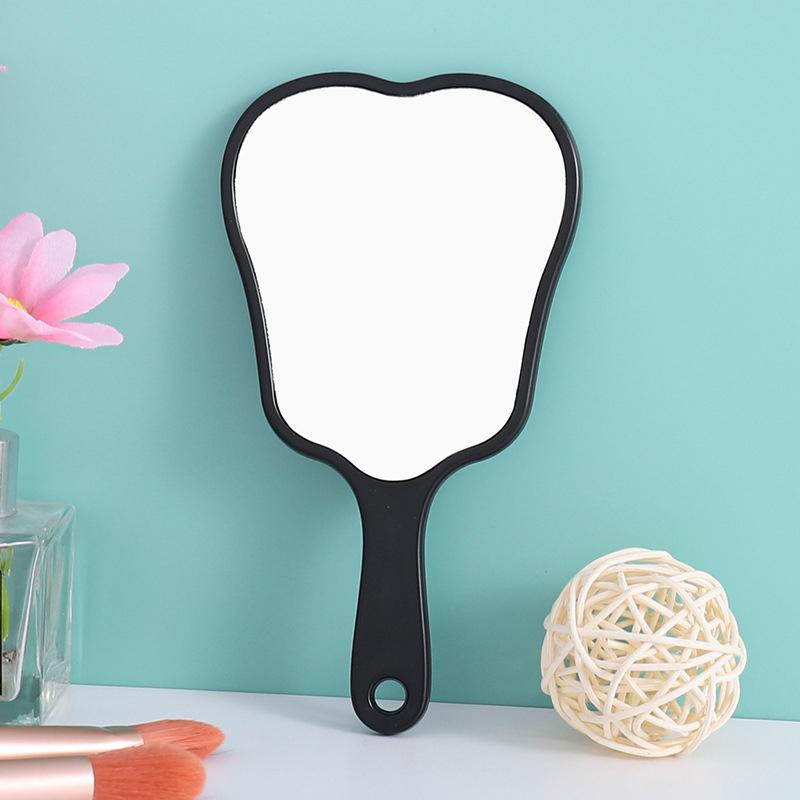 Mini Fan-Shaped Handheld Makeup Mirror Fan Shape Makeup Vanity Mirror With Handle Hand Mirror Spa Salon Compact Mirrors
