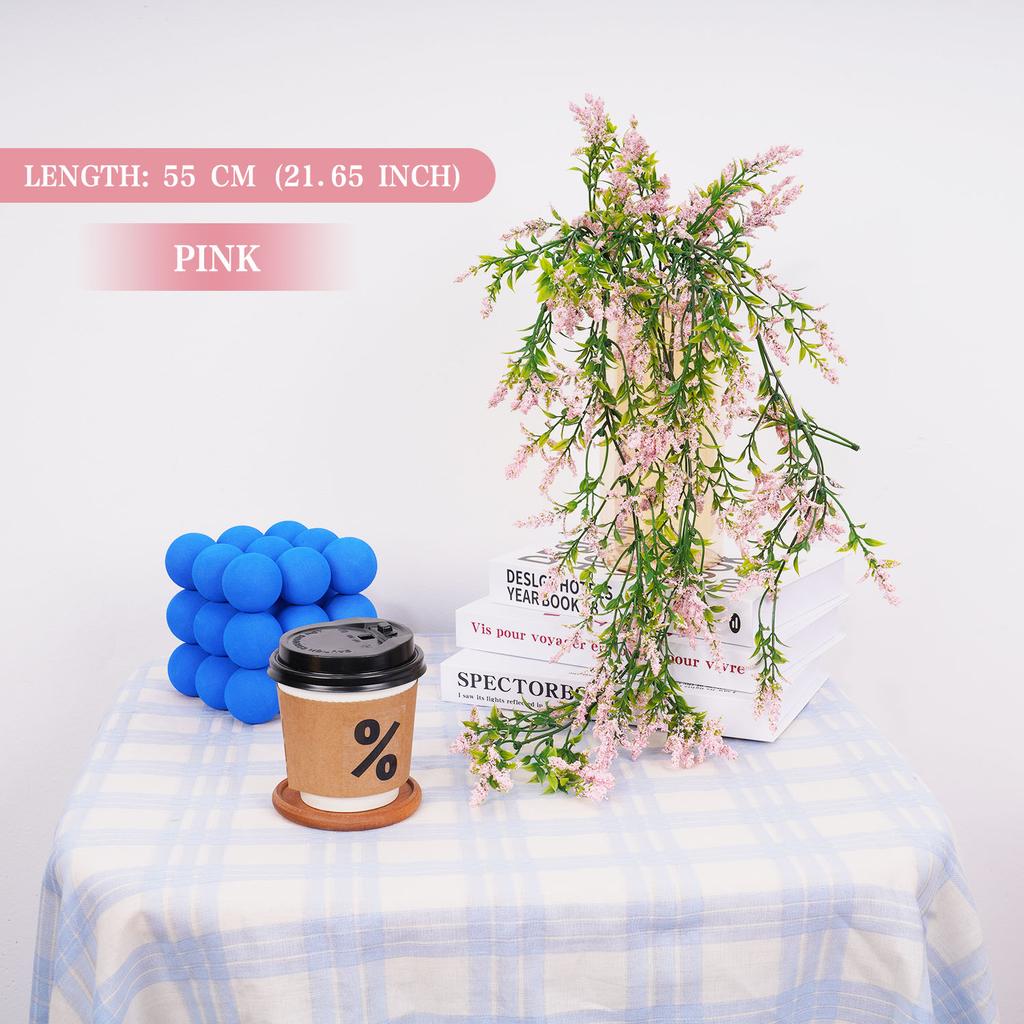 Artificial Hanging Flowers Fake Vine Garland Plants Hanging Baskets Garden Decorfor Home Wedding Party Outdoor Yard Wall