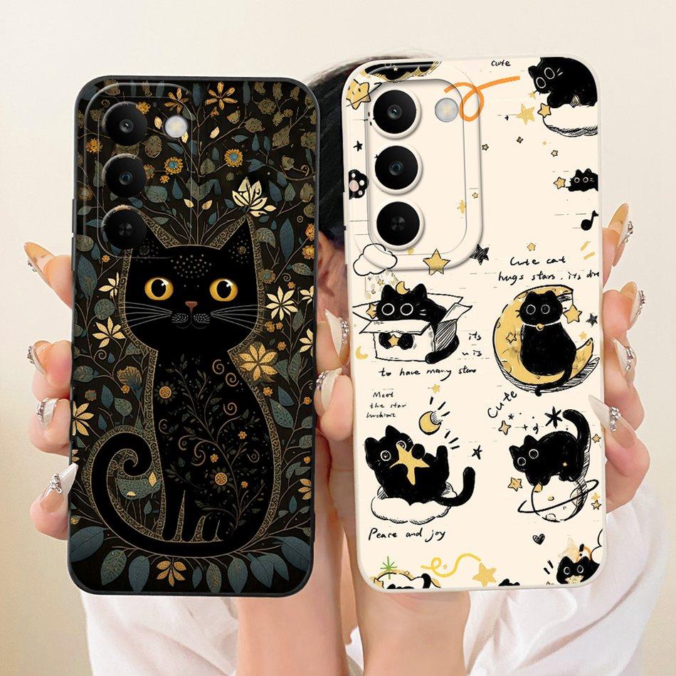 Für Realme C83 Niedliche Katze Blume Cartoon Handyhülle Für Realme C83 C 83 5G Weiche Silikonhüllen Stoßfänger