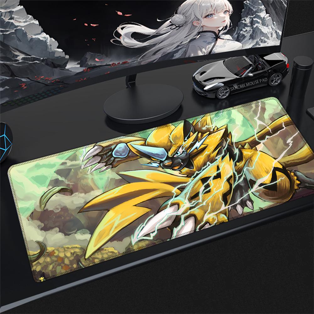 Mouse Pad P Zeraora Extended Gaming Mouse Mat Nonslip Rubber Base Lock Edge High Definition Print Anime Gamer Desk Pad