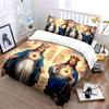 Koning en Koningin in Heilige Licht Print Beddengoed Set 1 Dekbedovertrek 2 Kussenslopen voor Volwassenen en Kinderen Luxe Cadeau Volledige Maat