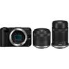 Canon EOS R50V Digital SLR Camera with Double Zoom Kit (RF-S14-30PZ/RF-S55-210)/Black