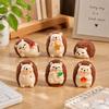 6 pcs Creative Hedgehog Figurines Resin Mini Hedgehog Sculpture  Car Interior Decor