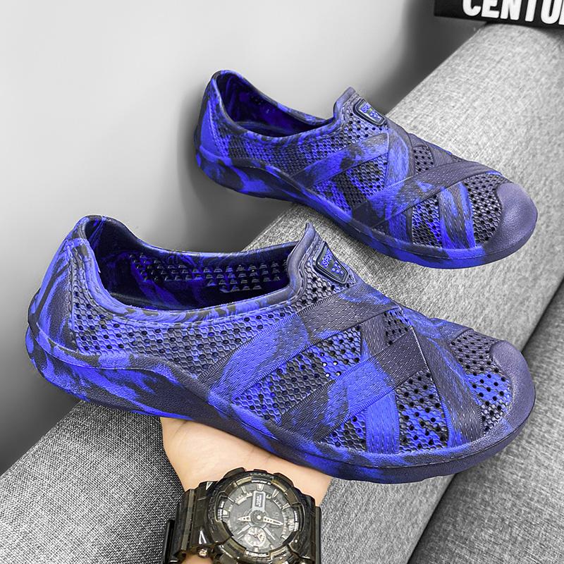 Fashion New Designer Men's Sandals Summer Retro Flat Non-slip Cover Wear Beach Men's Shoes Fashion Casual Sports Men's Slippers