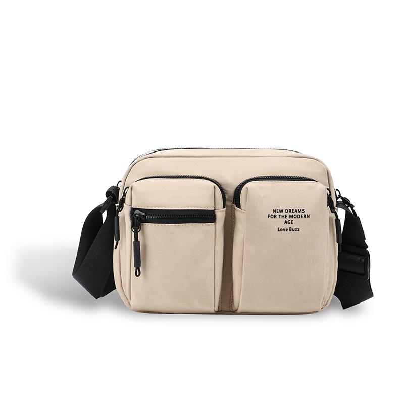 

Сумка через плечо, большая вместимость, женская легкая сумка через плечо, маленькая сумка бежевый