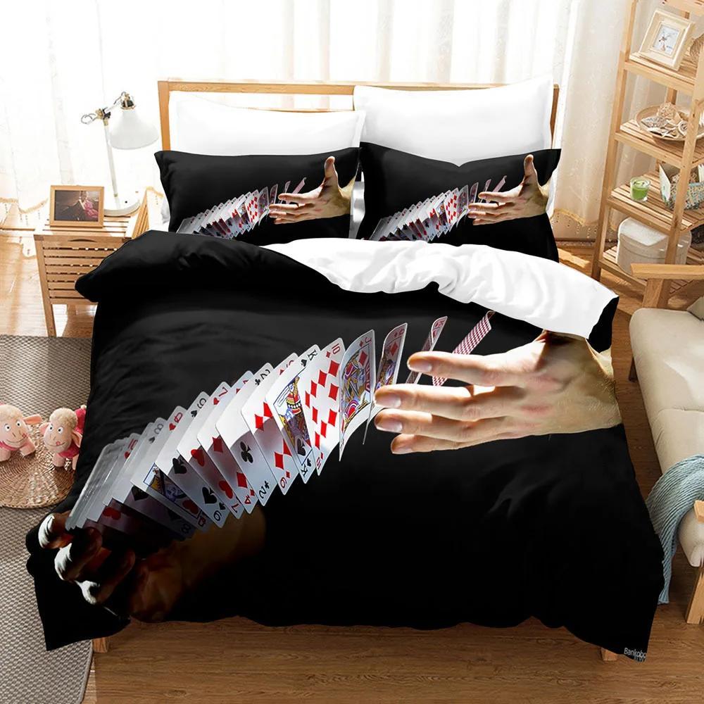 Eller Yorgan Kılıfı Seti 3D Baskı Siyah Beyaz Yağmur Parmak Polyester Yorgan Kılıfı King Queen Boyut Erkek Kız Genç Yatak Takımı için