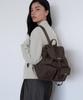 Musinsa Standard Woman Women'S Nylon Flap Mini Backpack [Brown]