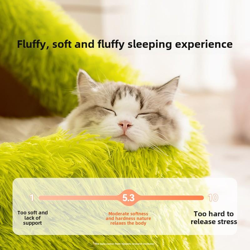 Cat Warm Thickened Autumn and Winter Teddy Than Bear Plush Little Monster Cat Nest Deep Sleep Kennel Pet Nest
