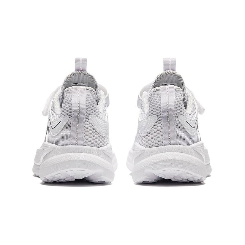 Anta Comfortable Versatile Shock Absorbing Wear Resistant Breathable Low Top Running Shoes Kids Sneakers White Gray A312425513-6