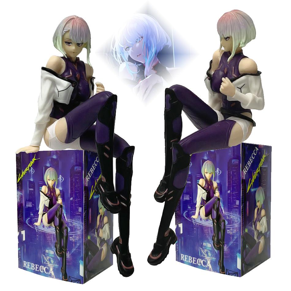 Auf Lager Angebot Cyberpunk Lucy 17cm Sitzende Pose PVC Anime Figur Sammlermodell Spielzeug Geschenk Neujahrsgeschenk