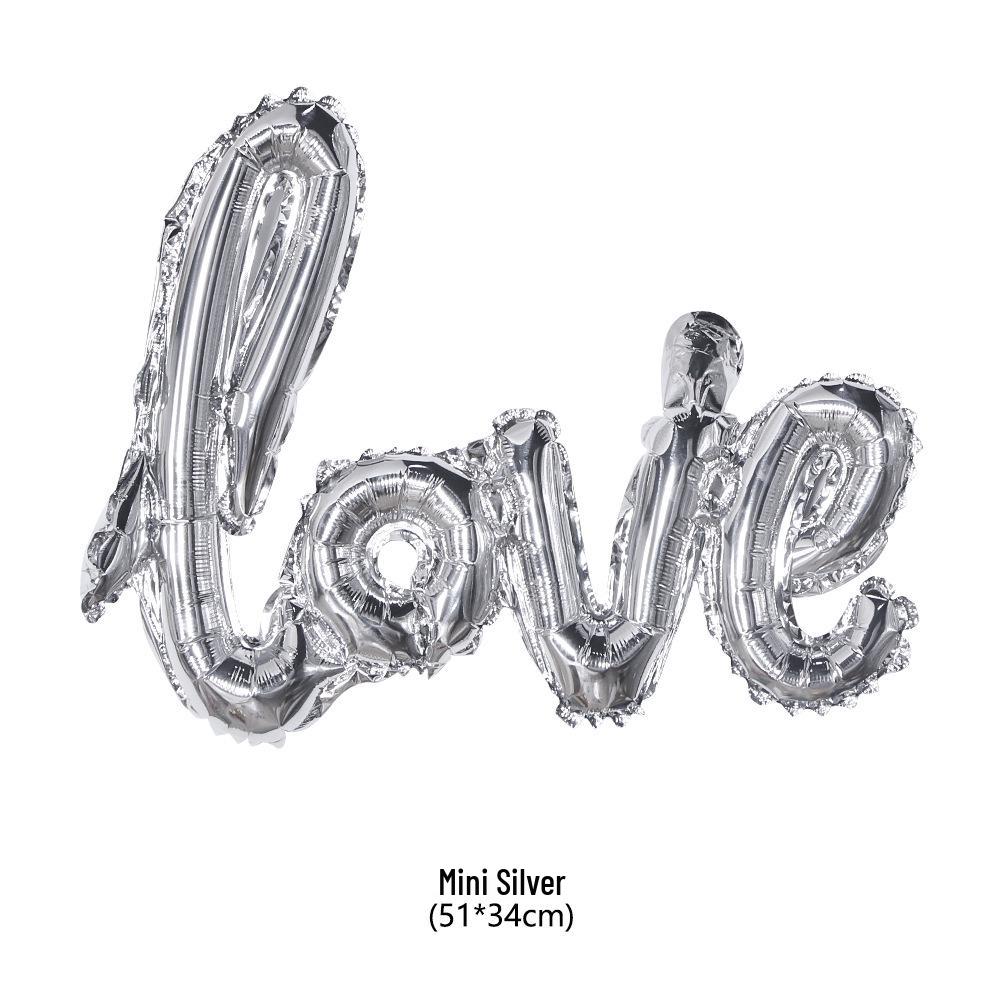 LOVE Letters Aluminum Foil Balloon for Wedding, Valentine's, and Proposal Decorations