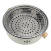 11.02in Charcoal BBQ Grill Round Portable Tabletop Barbecue Grill for for Outdoors Camping Picnic Indoor Cooking Tea