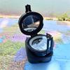 Aluminium Navigational Brunton Pocket Transit Compass With Leather Case