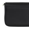 Versace Jeans Couture Letter Logo Unifarben Klappe PU Crossbody Umhängetasche Kleine Damen Tasche Schwarz 74VA4BR1-ZS585-899
