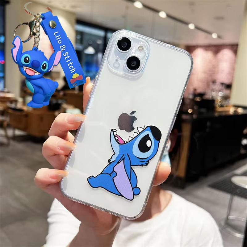 

Мягкий чехол для телефона Disney Angry Stitch TPU для iPhone 16 15 14 13 PRO MAX 11 12 13 PRO X XS XR 7 8 Plus Mini Y2k с мультяшным милым принтом For iPhone 13