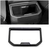 Carbon Fiber Rear Water Cup Holder Frame Cover Trim For 2024-2025 Toyota Tacoma