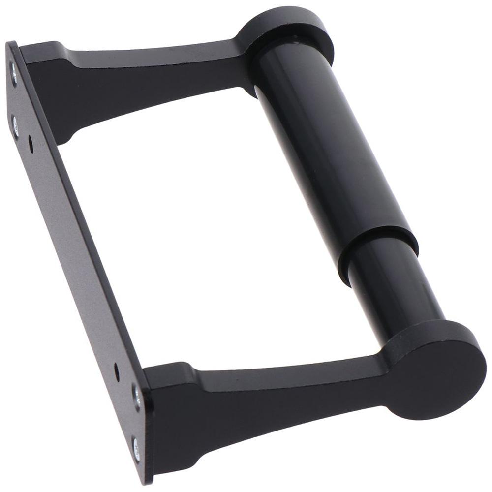 Matte Black Toilet Paper Holder Space Aluminum Bathroom Organizer Bathroom