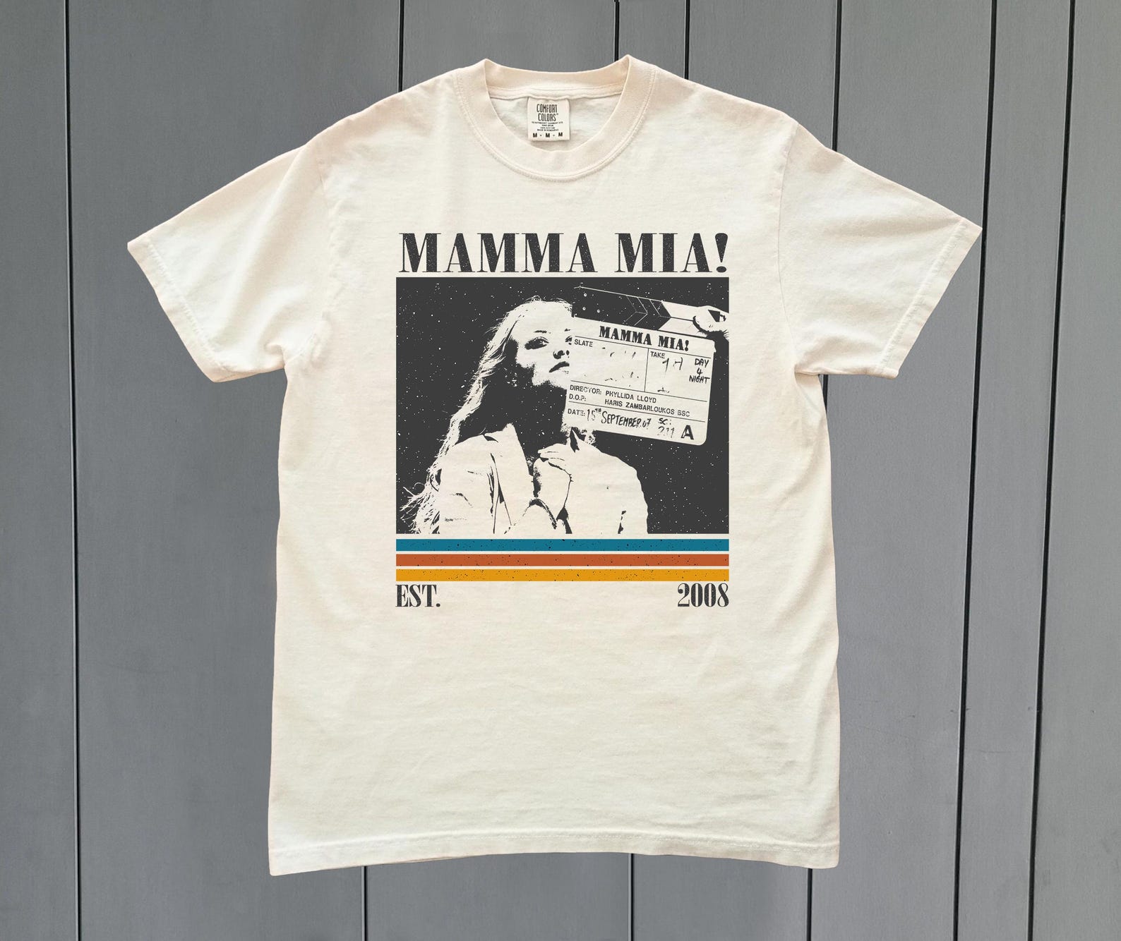 Mamma Mia! Movie Shirt - Comfort Colors Retro Tee M