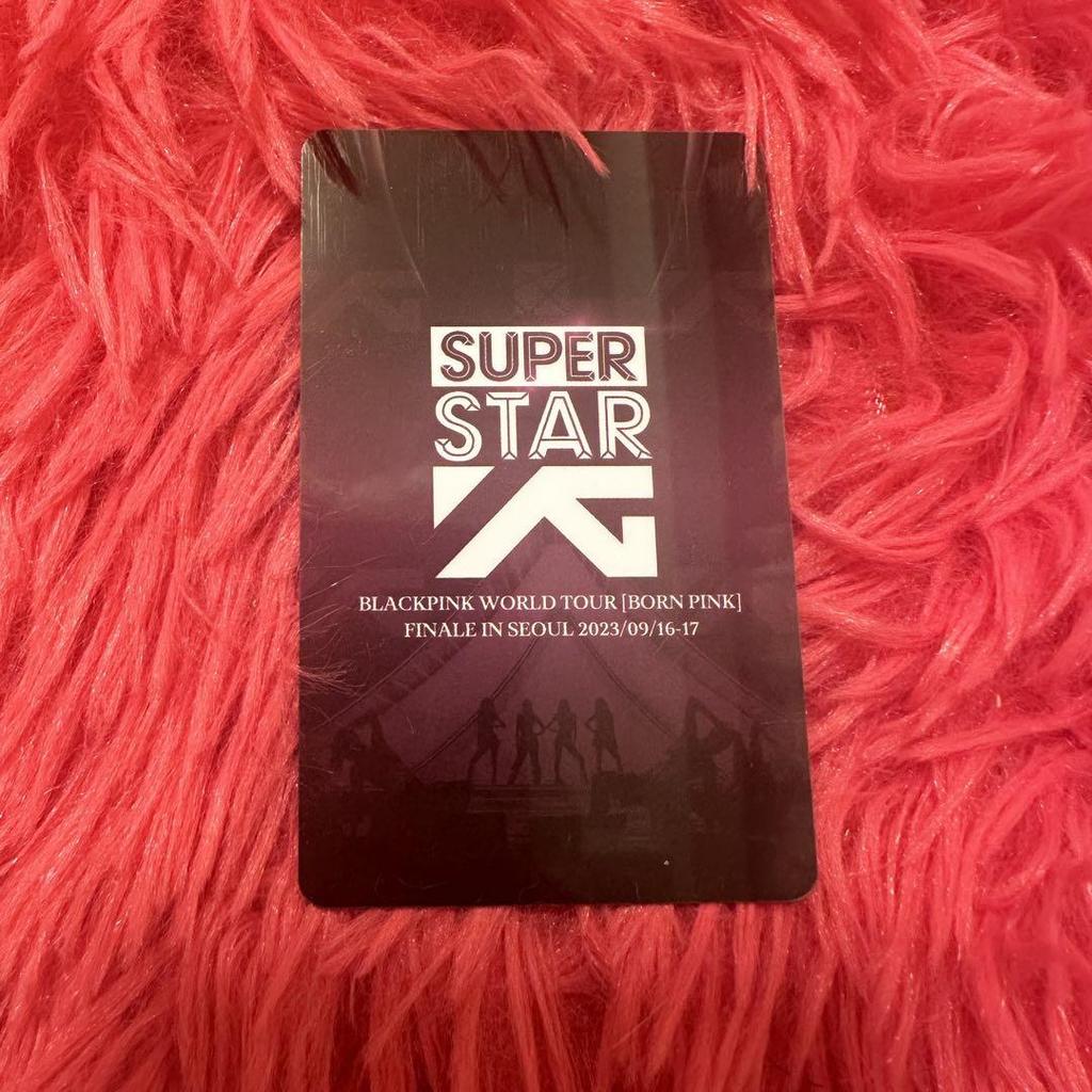 [USED] blackpink superstar seoul concert lucky drop trading card lisa