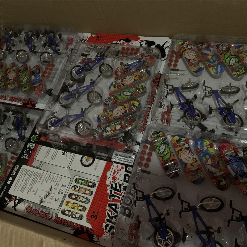 Mini Fingerboard Finger Skateboard and Bmx Bike Toy 8PCS/Set for Kids Skate Boards Bicycle Gift