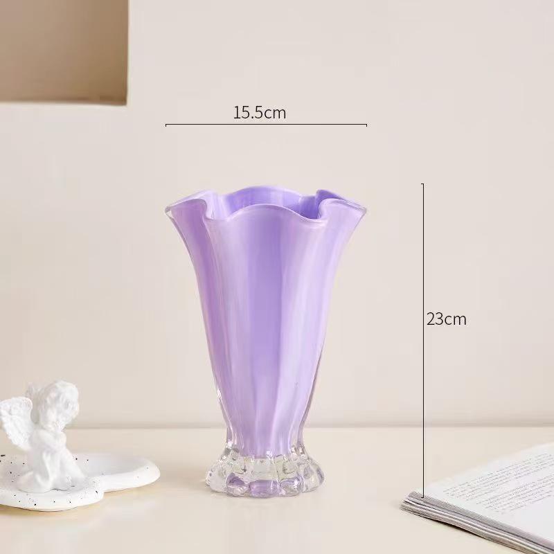 Elegante Dopamin-Farbe Blumenvase: Ins-Stil, leicht zu kombinieren für die Wohnzimmergestaltung