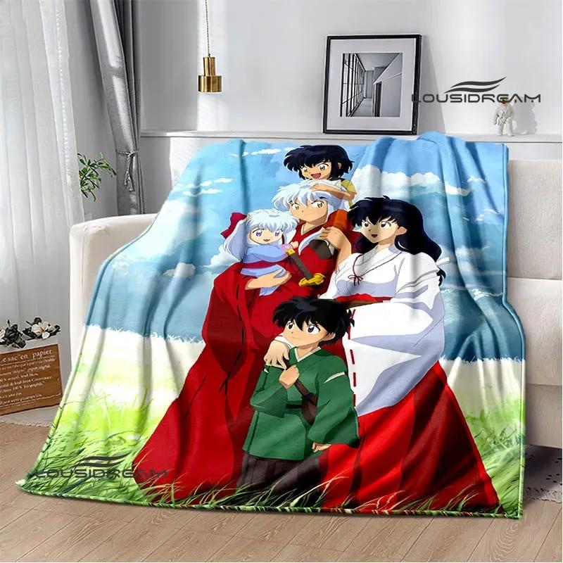 3D Inuyasha Cartoon Printed blankets Picnic blanket Warm Flannel blankets Home bed linings blankets for beds Birthday Gift