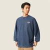 Li Ning Sports Lifestyle Series Casual Retro Letter Print Loose Comfortable Sweatshirt Unisex Sweatshirt Night-Navigation-Blue AWDVC11-8