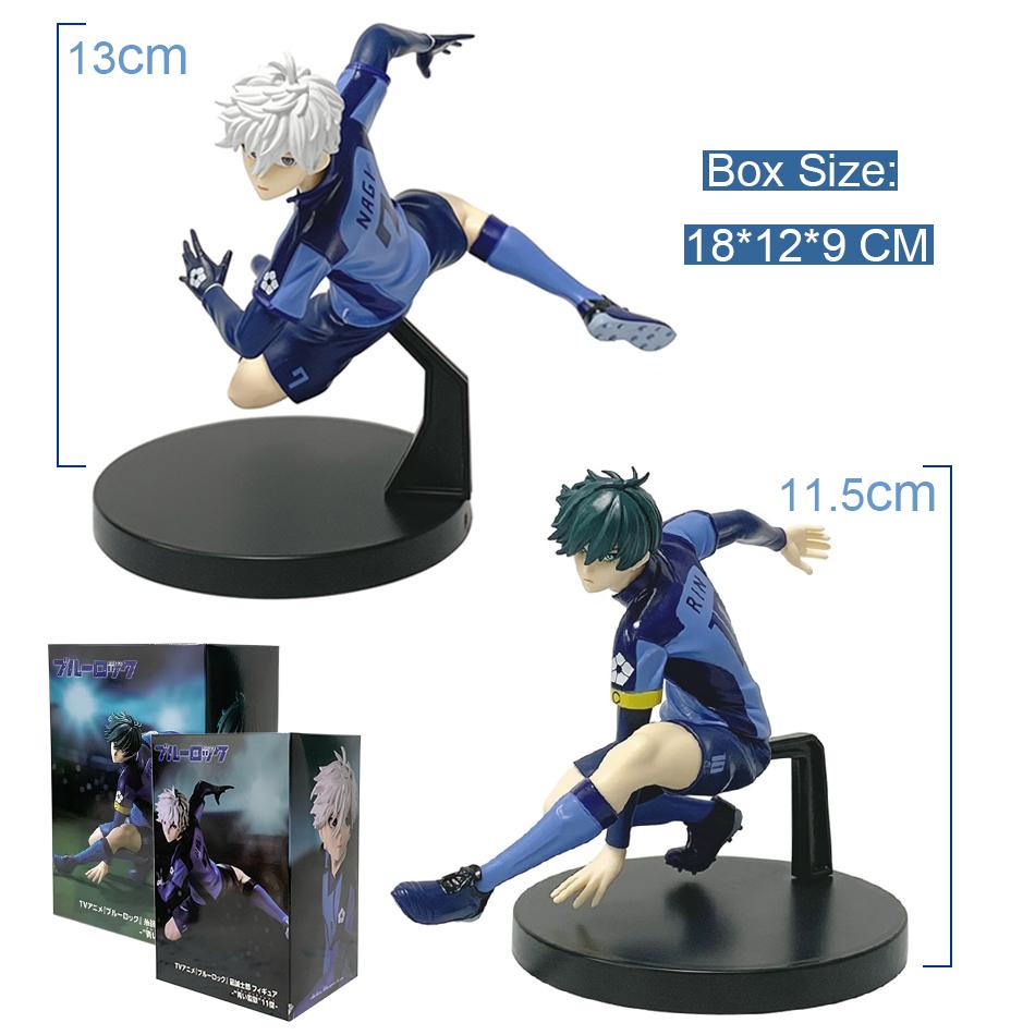 13CM Anime Figure BLUE LOCK Nagi Seishiro Rin Itoshi Action Figures Collection Model Figurine Doll Ornament Children Toy Gift