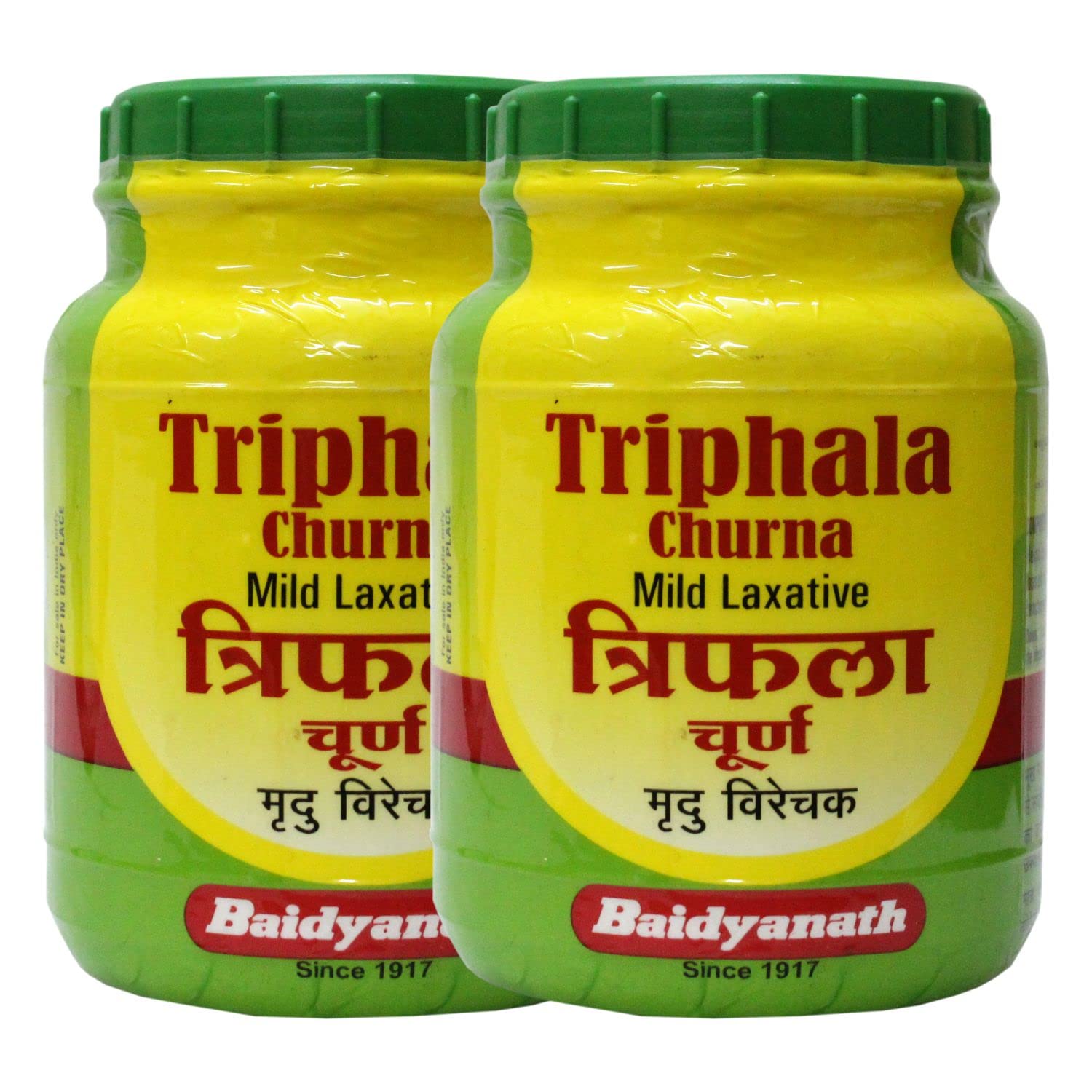 

Baidyanath Asli Ayurved Triphala Churna 500 g X Pack of 2 Natural Digestive Support Powder for Daily Wellness
