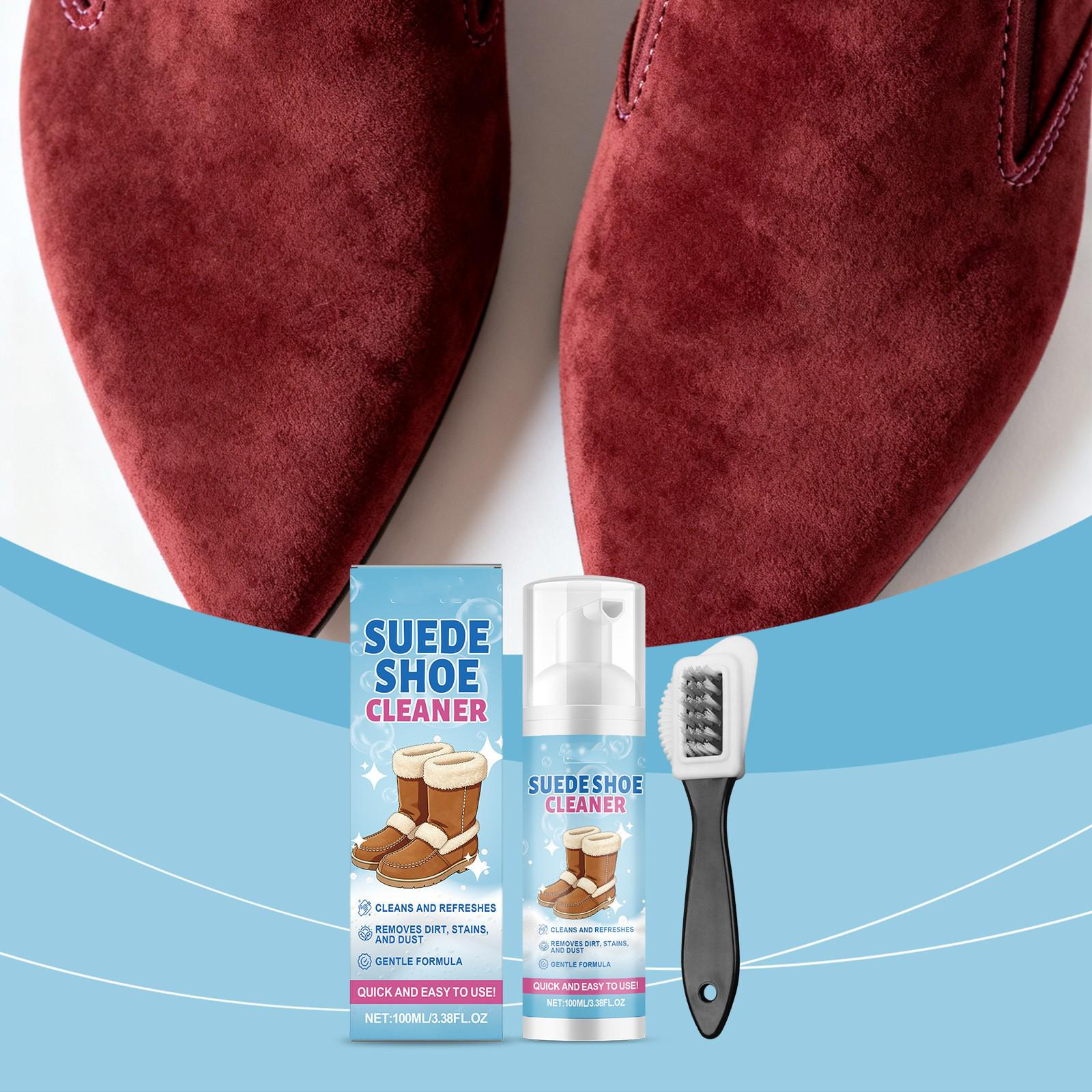 

Suede Shoe Cleaning Kit Daily Suede Suede Snow Boots Frosted Shoe Cleaning Containing 100ml Of Liquid One Size білий