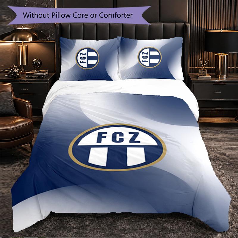 Biancheria da letto a tema FC Zürich Set 3 Pezzi Copripiumino Biancheria da letto decorativa per camera da letto per adolescenti Decorazione per la casa