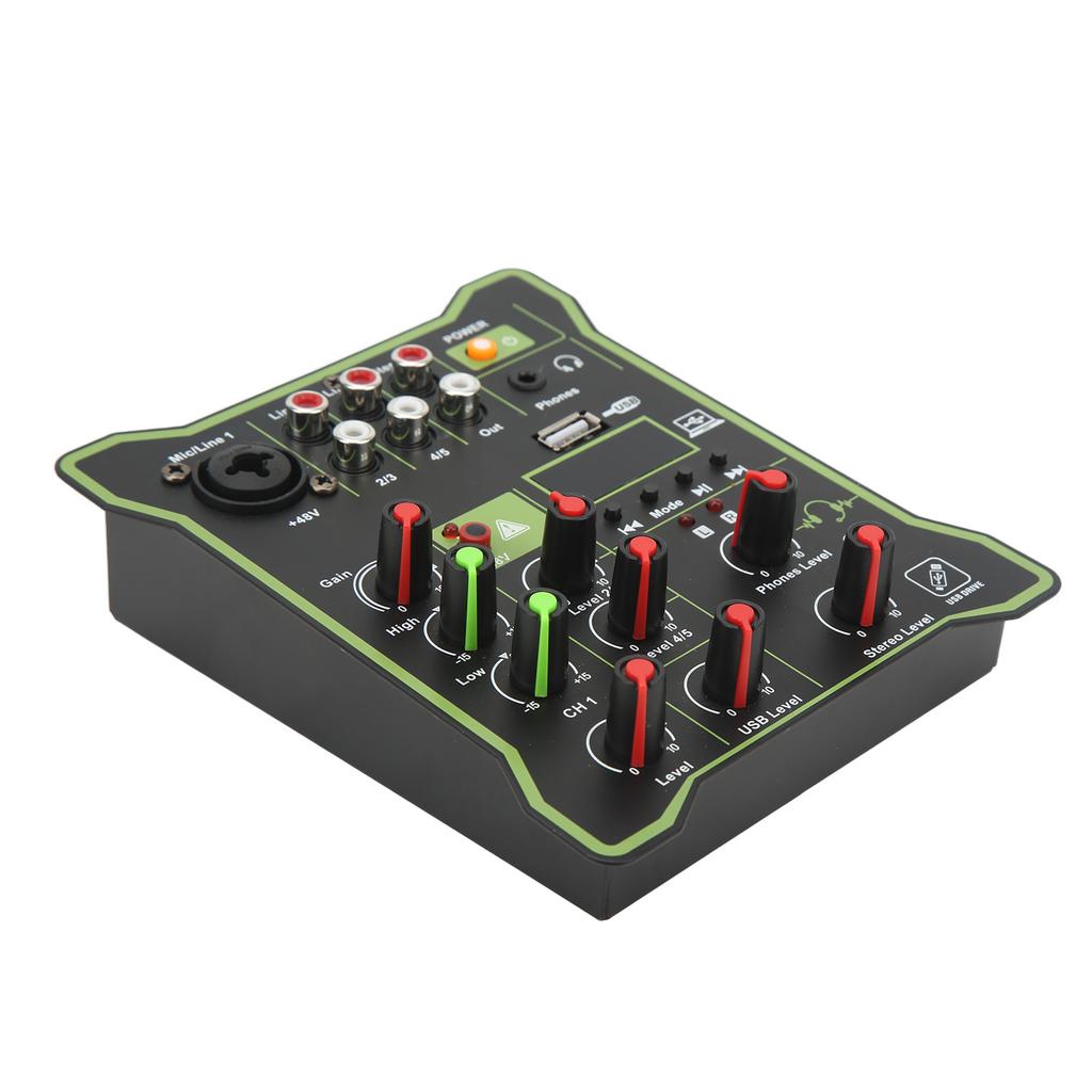 Portable Mixing Consol Quick Response Good Tuning Performance Accurate Calculation 5 Channel Mixer