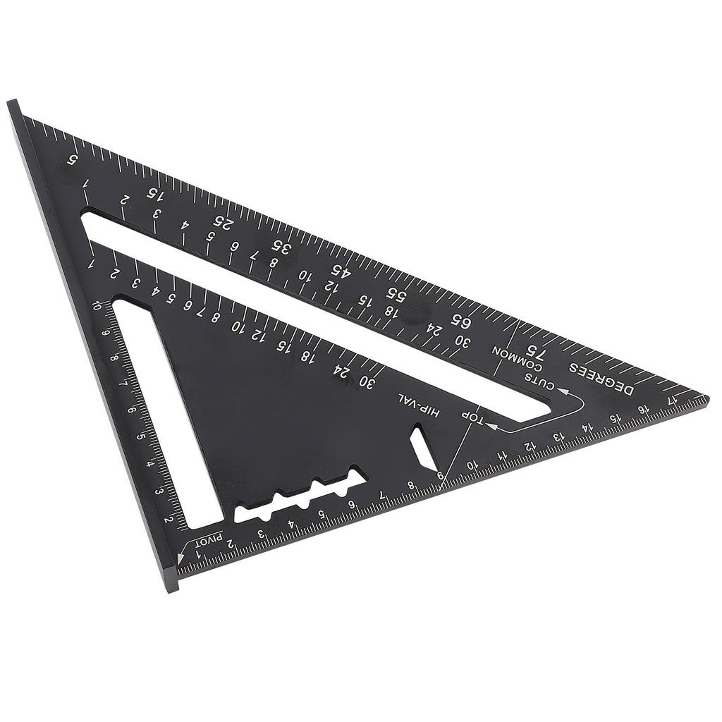 Protractor d'angle pour toiture 7 pouces Alliage d'aluminium Oxydation noire  (  )