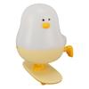 Cute Skateboard Chicken Night Light Warm White Stepless Dimmable USB Rechargeable LED Bedside Lamp for Bedroom