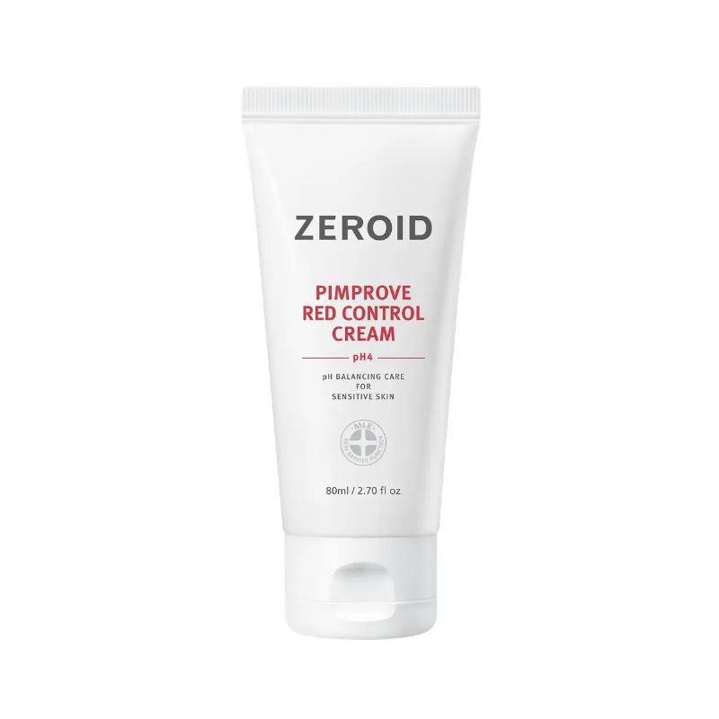 [Zerooid] Crème de Contrôle Baume Rouge Raffinant les Boutons pH4 (80ml) - Crème Avancée à Texture Acide Alignante & Équilibrante