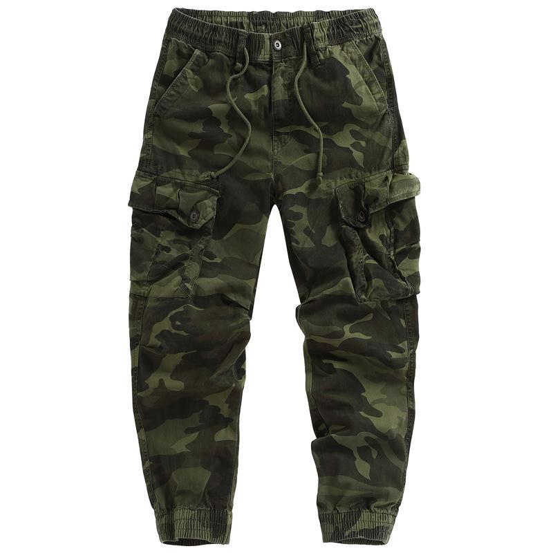 Pantaloni da jogging da uomo mimetici stile militare 2026: Pantaloni da Lavoro Multitasche con Zip