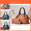 Modern And Elegant Color Block Pu Handbag For Women With Large Capacity And Soft Structure