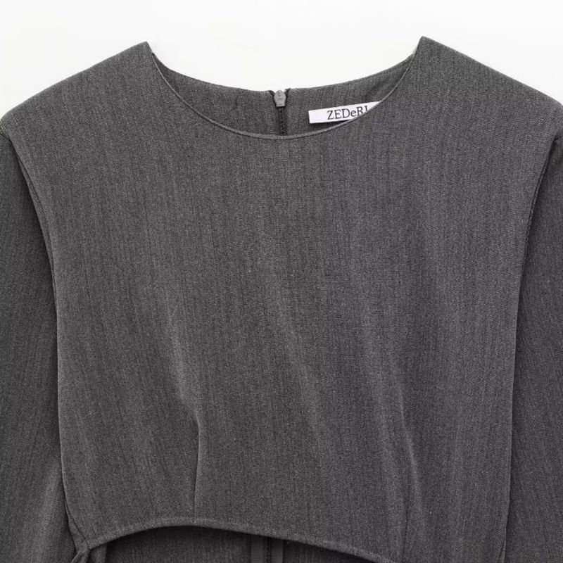 Kaslead New Arrival Women's Fashion Style Open Strap Trim Slim Fit Dress 5063304 802