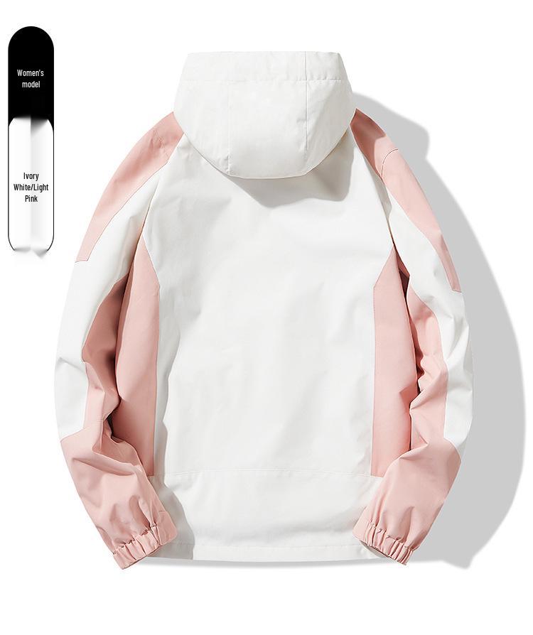 Unisex Three-in-One Waterproof Windproof Mink Fleece Hiking Jacket - Custom LG