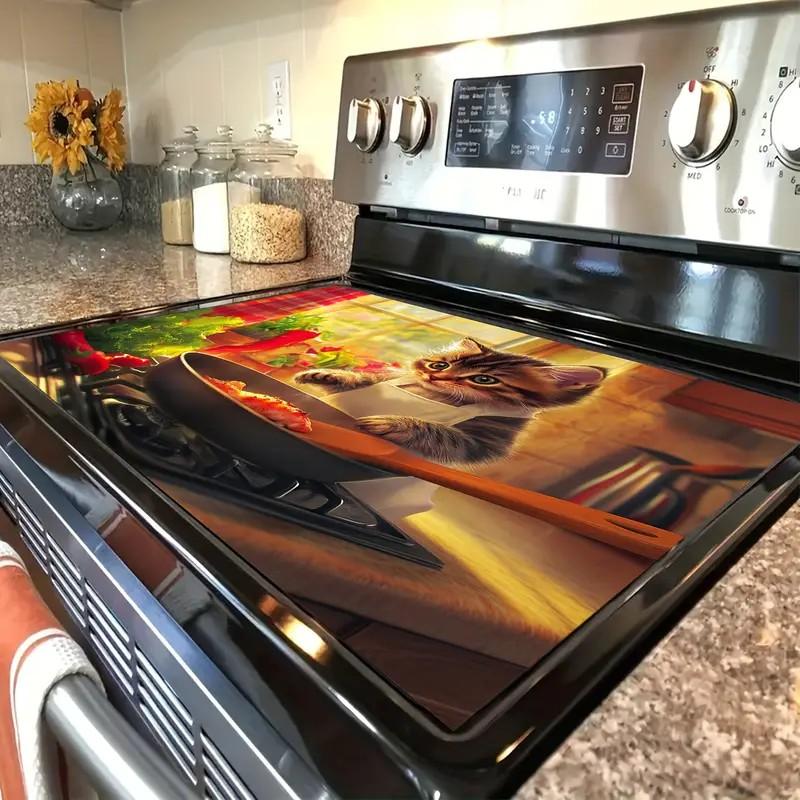 Котенок Милый Кот Кухонная Посуда Сушильный Коврик Кофемашина Дренажный Коврик Столешница Абсорбирующий Дренажный Коврик Посуда Декор Стола 20x30cm