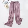 Modal Wijde Broek Dames Lente Zomer en Herfst Los Vallend Casual Vloervegende Broek Hoge Taille Rechte Broek Dans Oefenbroek