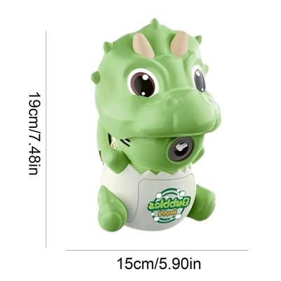 Automatische Seifenblasenpistole Seifenblasenmaschine Dinosaurier Seifenblasenpuster Spielzeug für Kinder und Kleinkinder Partygeschenke Geburtstag für Jungen & Mädchen