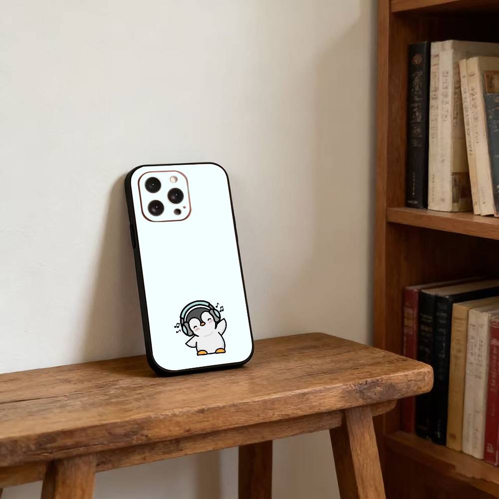 Penguin Kawaii Cute Cartoon Phone Case For iPhone17,16,15,14,13,12,11 Plus,Pro Magnetic with Magsafe Wireless Charging