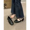 Französischer Xiaoxiangfeng Einzelne Schuhe Damen Frühling Temperament Mit Röcken Sanfte Abendschuhe Mary Jane Kleine Lederschuhe